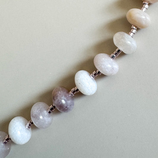 28" Jade and Agate Lanyard | Sandy Shore