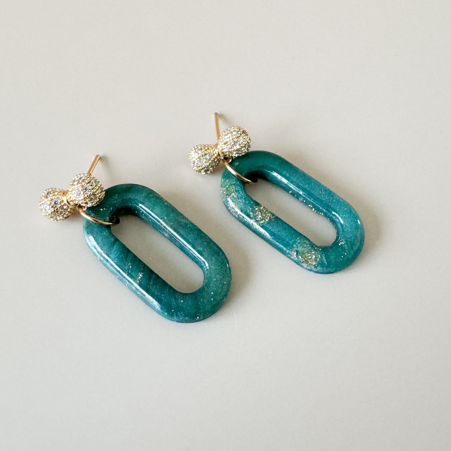 Teal Ovals